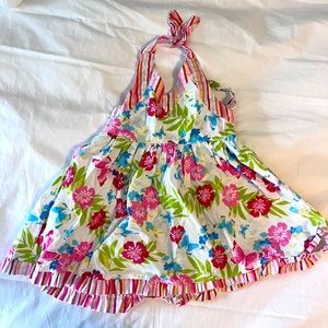 12m Blueberi Boulevard Colorful Halter Dress